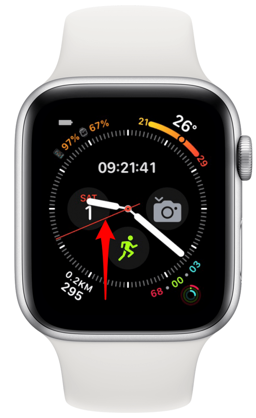 abrir el Centro de control en su Apple Watch 
