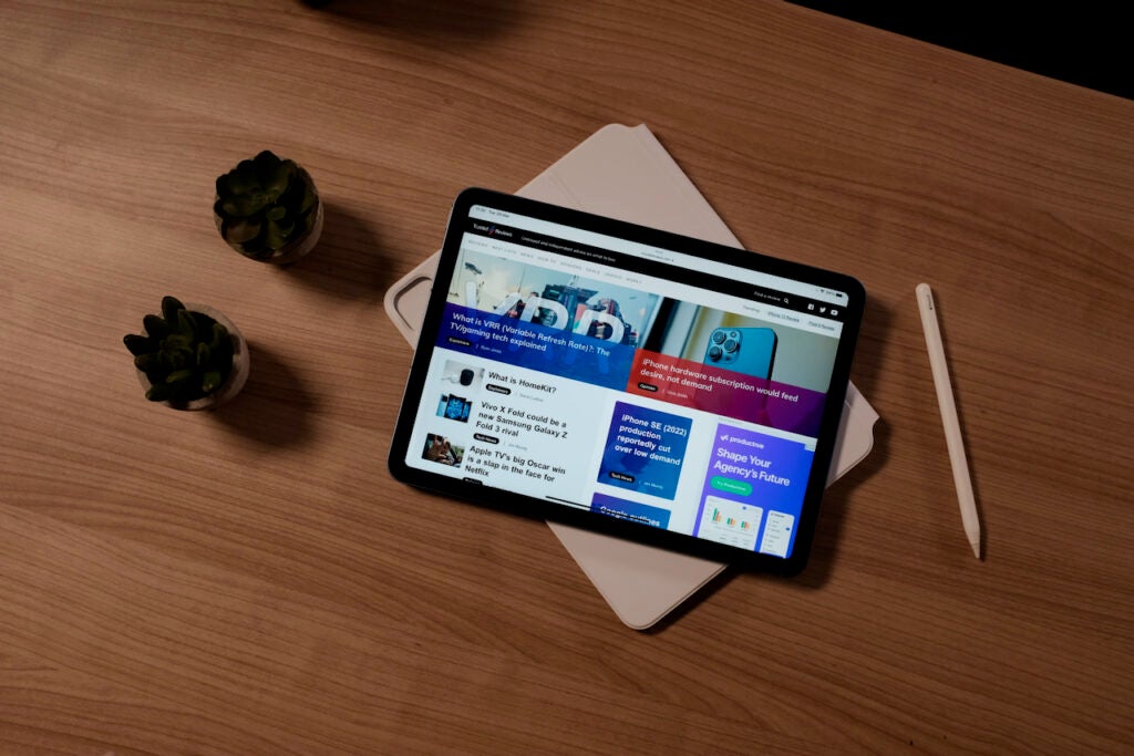 Sitio web de Themelocal en el iPad Air 2022