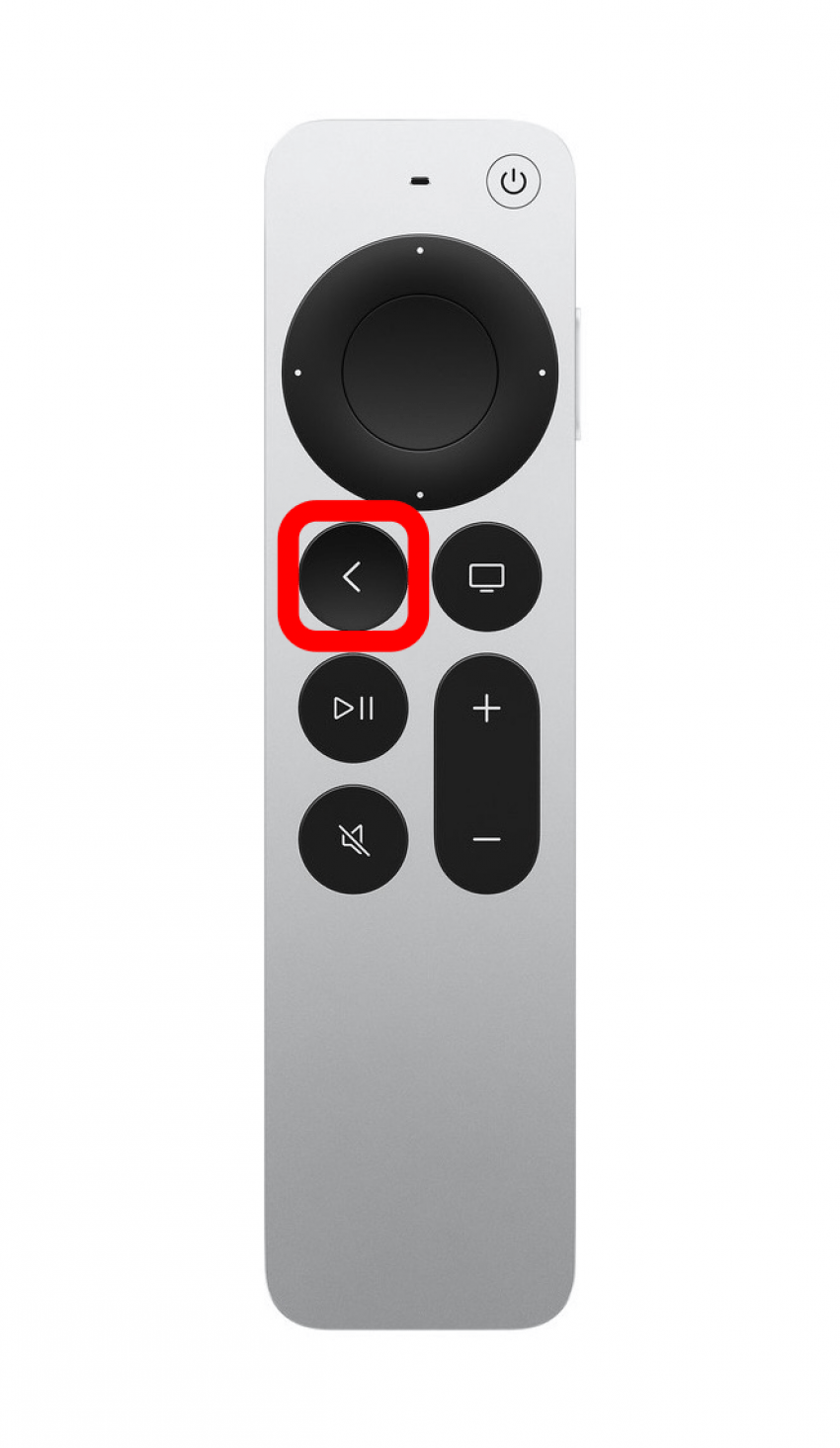 Para salir del Centro de control, presione el botón Atrás en su control remoto Siri.