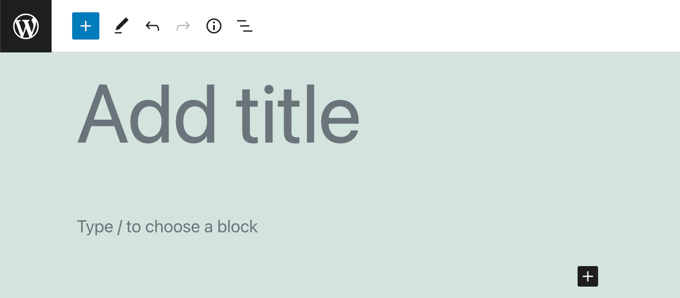 Publicación vacía en el editor de bloques de WordPress