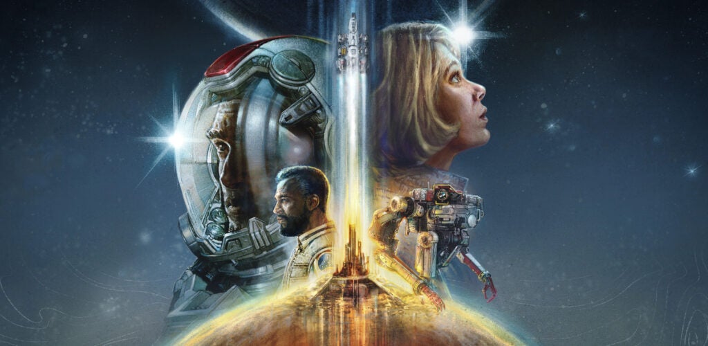 El póster del juego Starfield Xbox