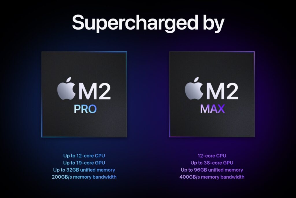 Las diferencias M2 Max y M2 Pro