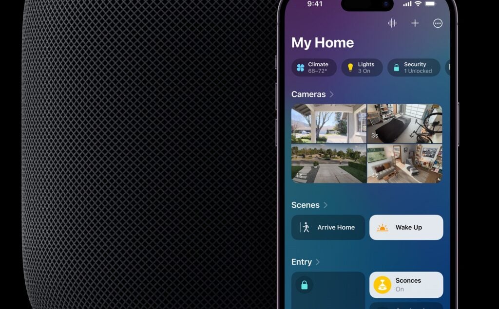 Aplicación para el hogar inteligente Apple HomePod