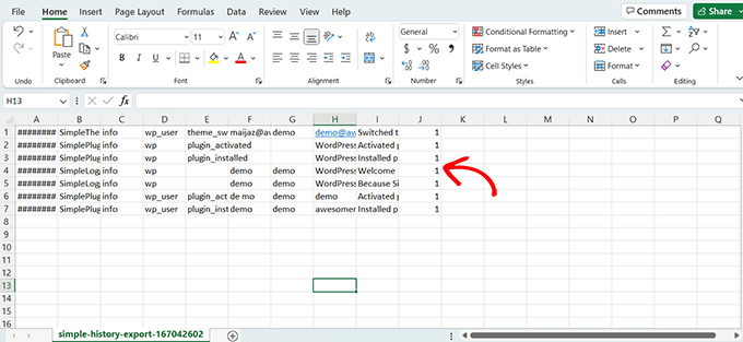 archivo Excel