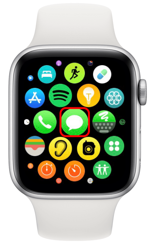 En su Apple Watch, abra la aplicación Mensajes.