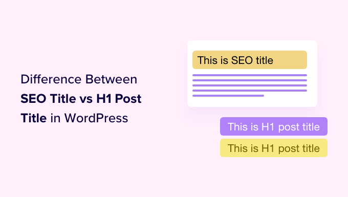 Título SEO vs Título de publicación H1 en WordPress: ¿Cuál es la diferencia?