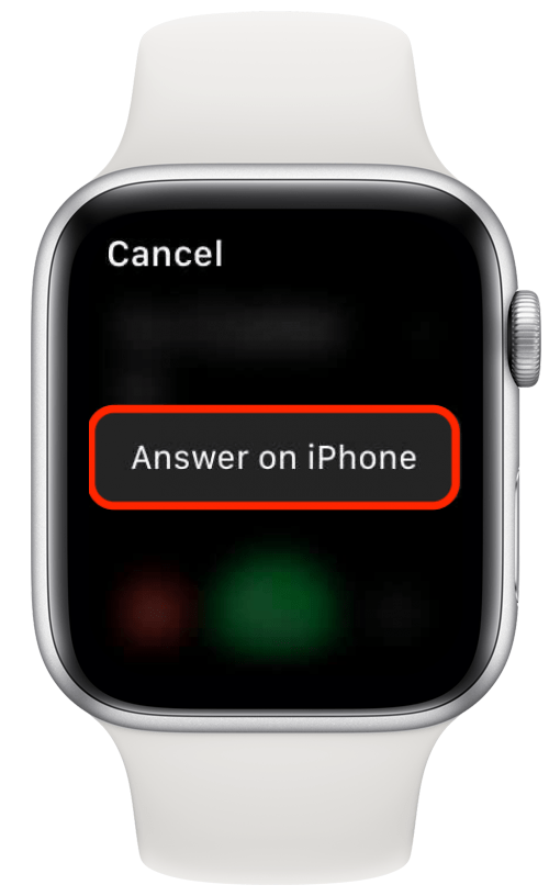Toque Responder en iPhone