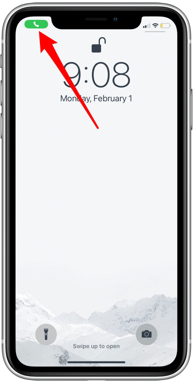 Toca el botón verde del teléfono para transferir la llamada del Apple Watch al iPhone