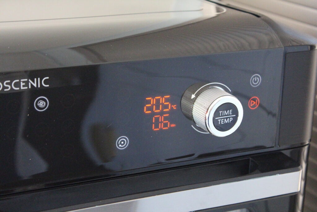 Controles del horno de la freidora de aire digital Proscenic T31