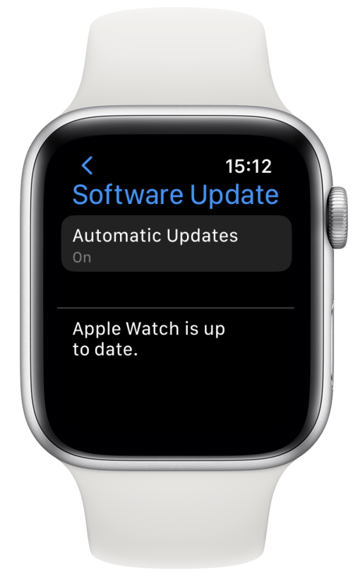 Asegúrese de que su Apple Watch esté actualizado con el software más reciente