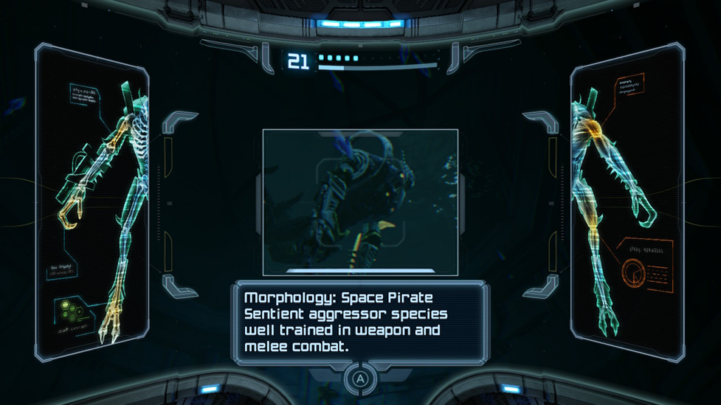 Escanear a los enemigos y el entorno juega un papel importante en Metroid Prime Remastered