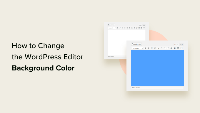 Como personalizar el color de fondo del editor de bloques