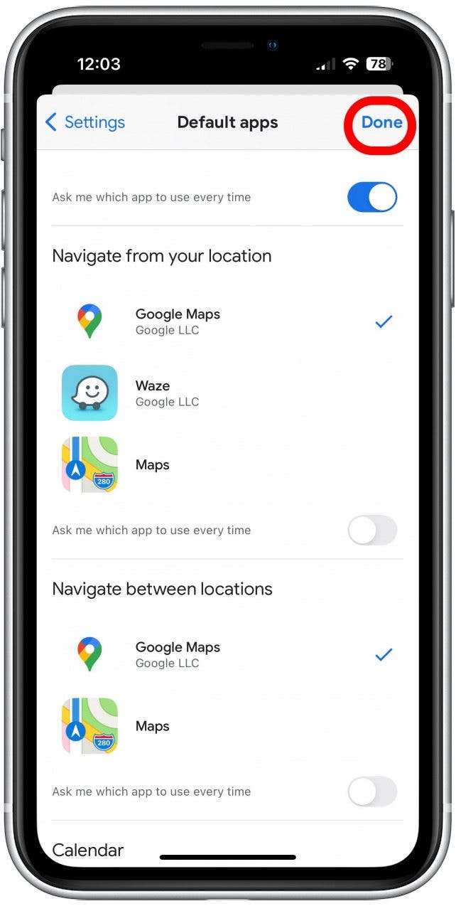 toque hecho cómo hacer que Google Maps sea predeterminado en iPhone