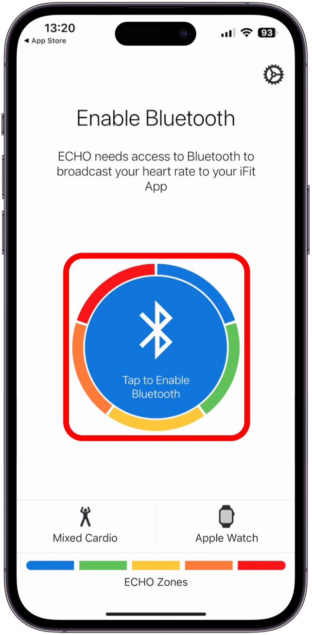 Toque Toque para habilitar Bluetooth.