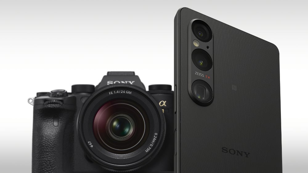 Sony Xperia 1V y Sony DSLR