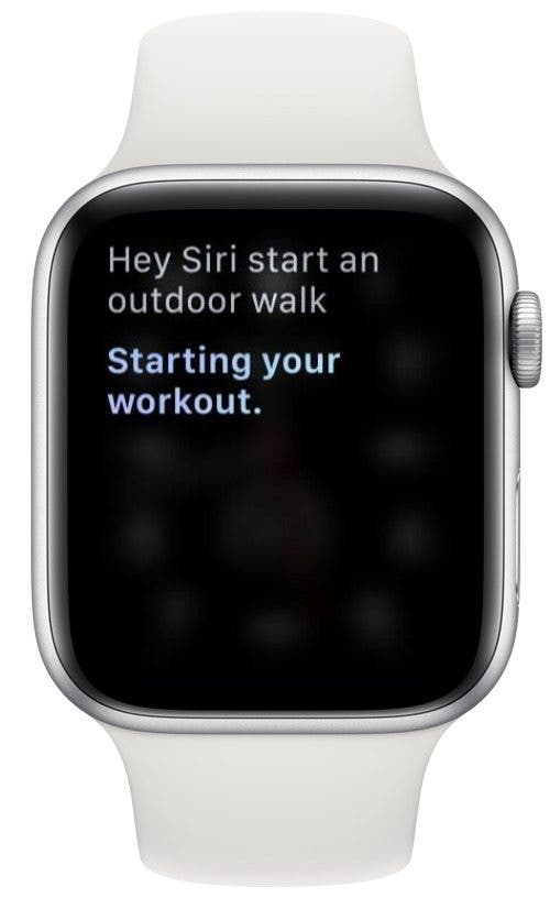 captura de pantalla del Apple Watch que muestra el menú de configuración con las siguientes opciones marcadas con un círculo rojo: hey siri, levanta para hablar, presiona la corona digital