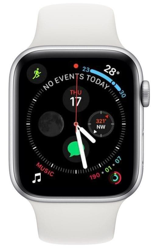 Ahora deberías ver las complicaciones actualizadas de tu Apple Watch, incluido el ícono de la aplicación Workout.