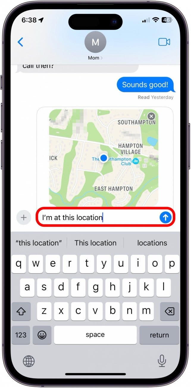cómo enviar ubicación en iphone