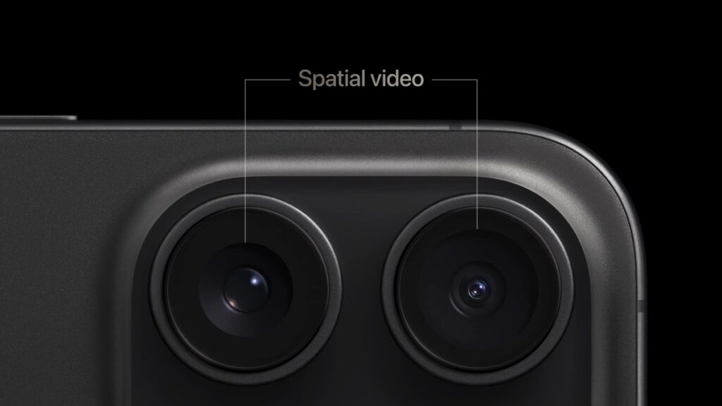 Vídeo espacial de Apple en el iPhone 15 pro