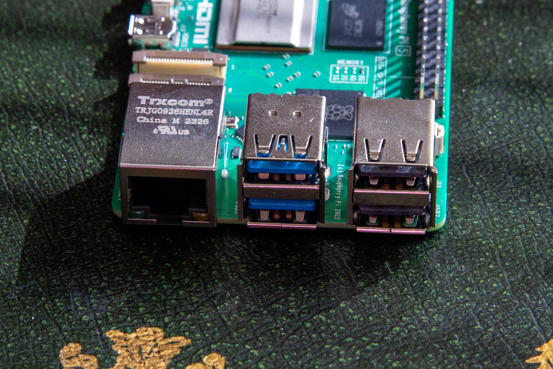 Frambuesa Pi 5 puertos USB