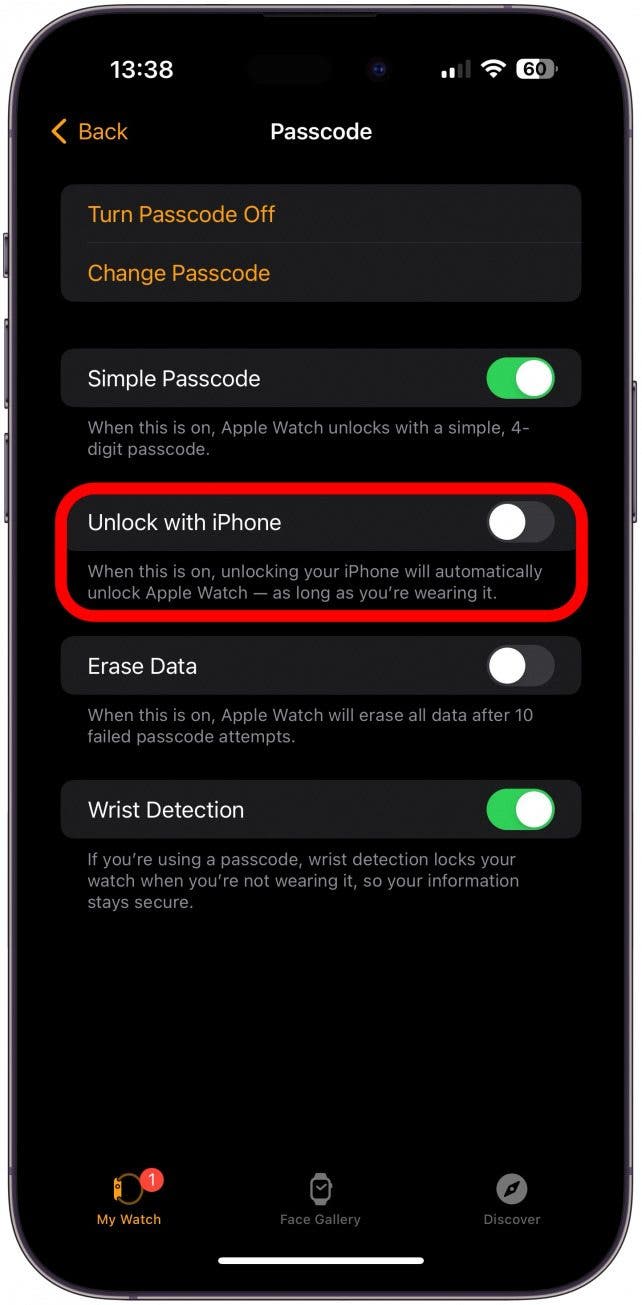 Habilite su Apple Watch para abrir con su iPhone.