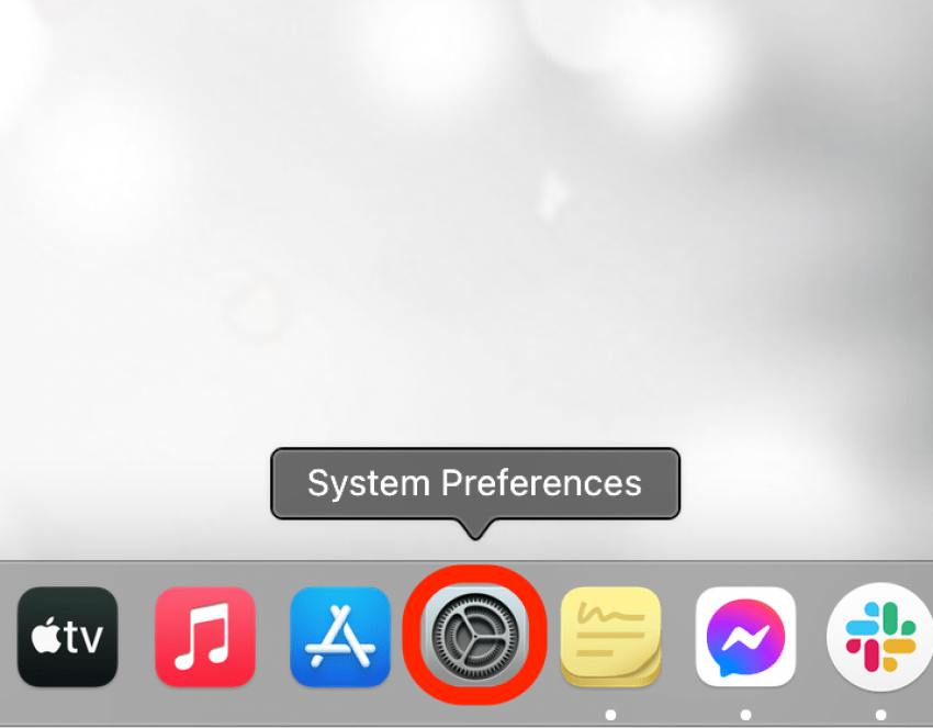 Abra Preferencias del Sistema para cambiar el navegador en Mac