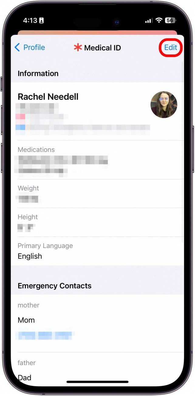 cómo agregar contactos de emergencia en iphone