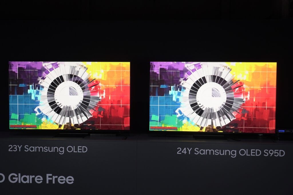 Patrones de demostración OLED Samsung Glare Free