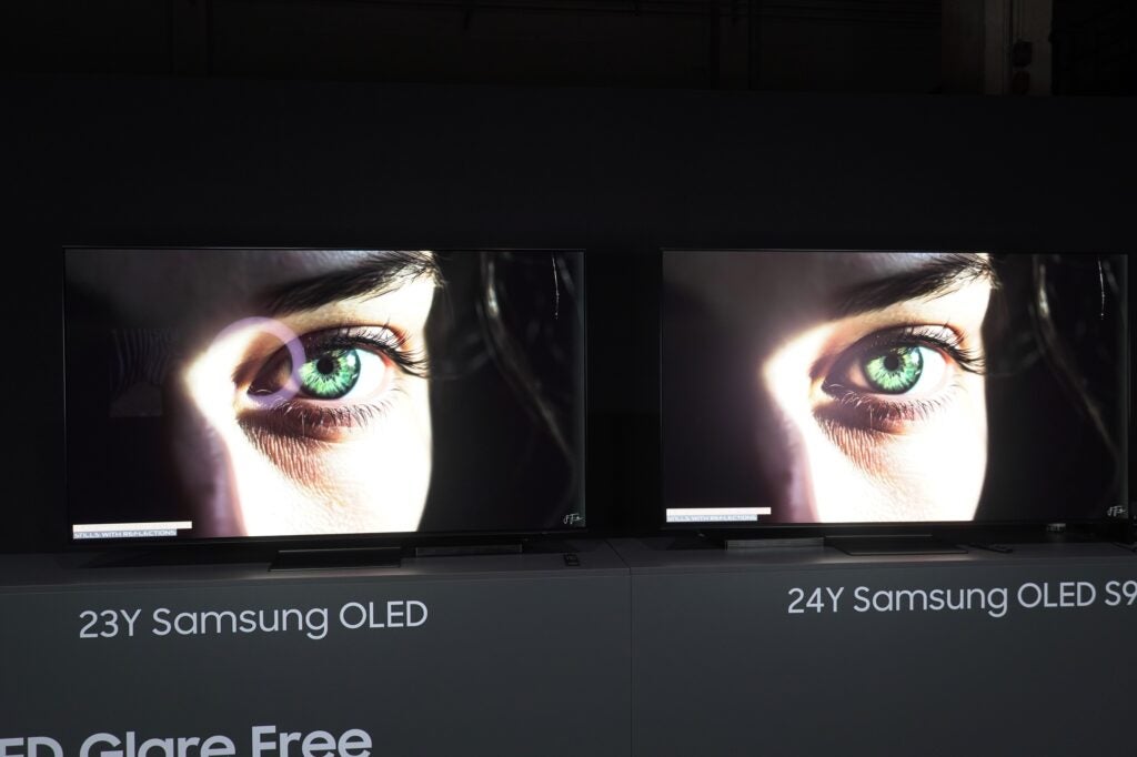 Demostración OLED sin reflejos de Samsung