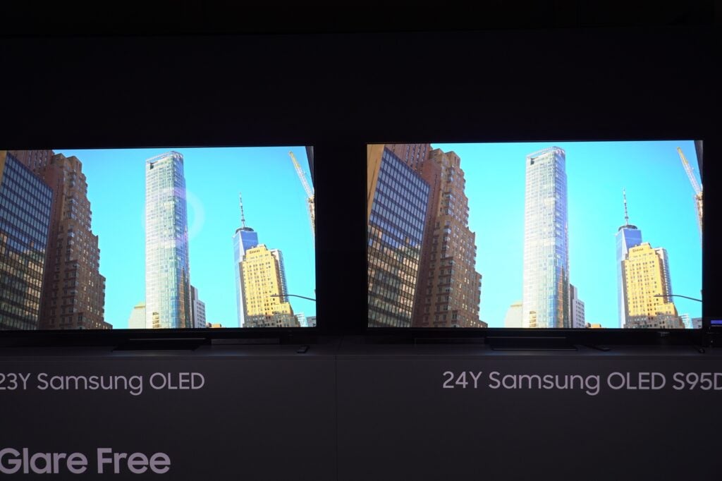 Edificios de demostración OLED Samsung Glare Free