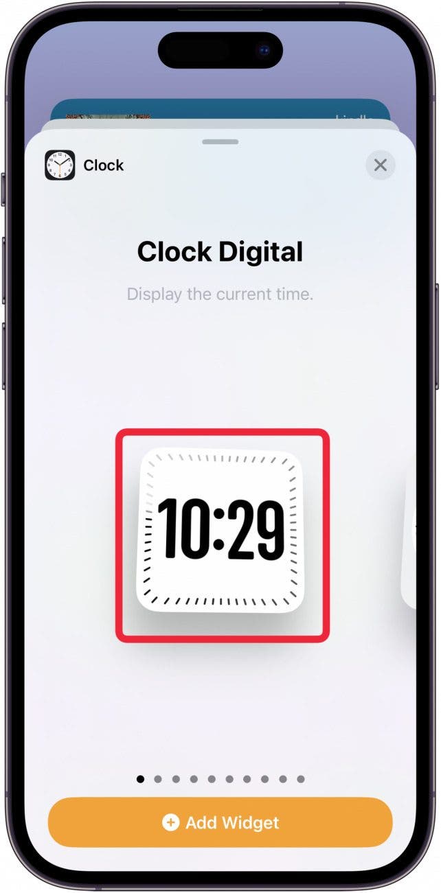 widget de reloj digital para ios