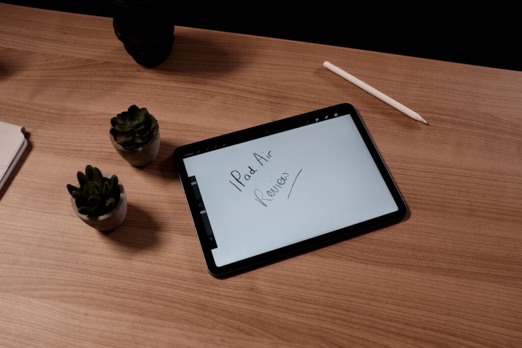 Dibujar con el Apple Pencil en el iPad Air 2022