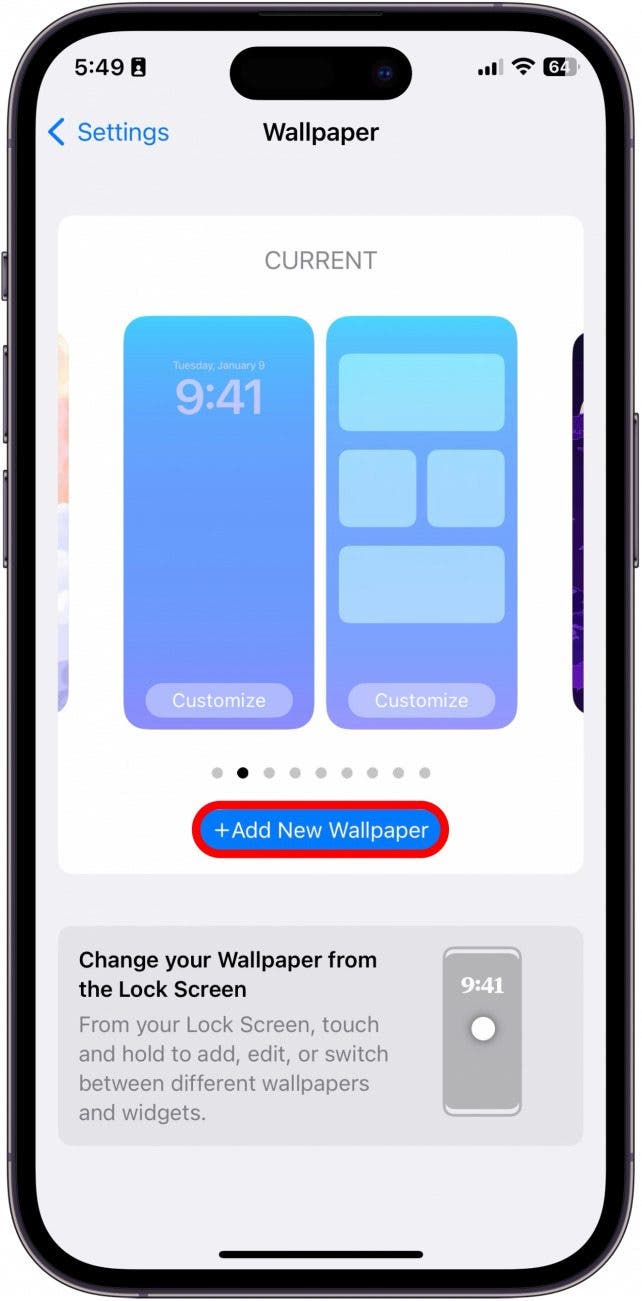 Fondo de pantalla en vivo iPhone
