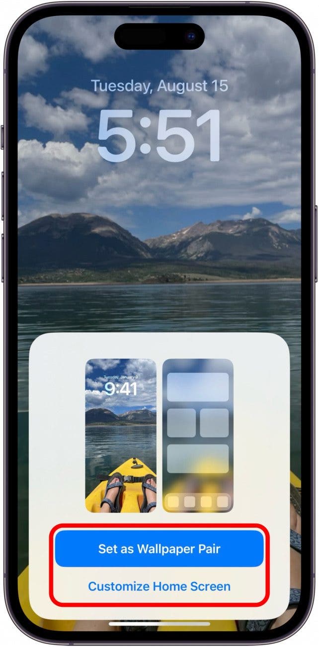 Moviendo fondos de pantalla en iPhone