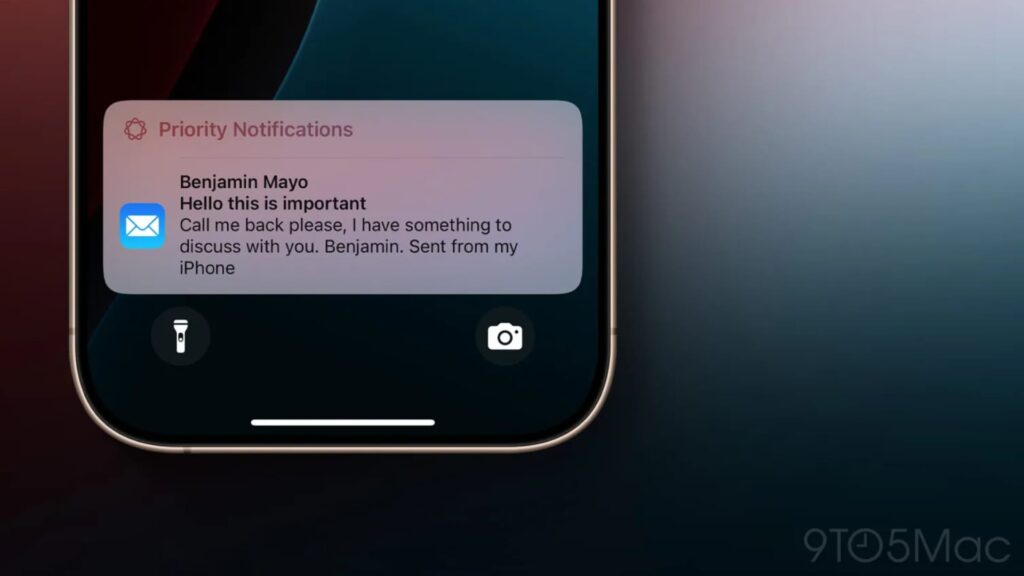 Notificaciones prioritarias de Apple