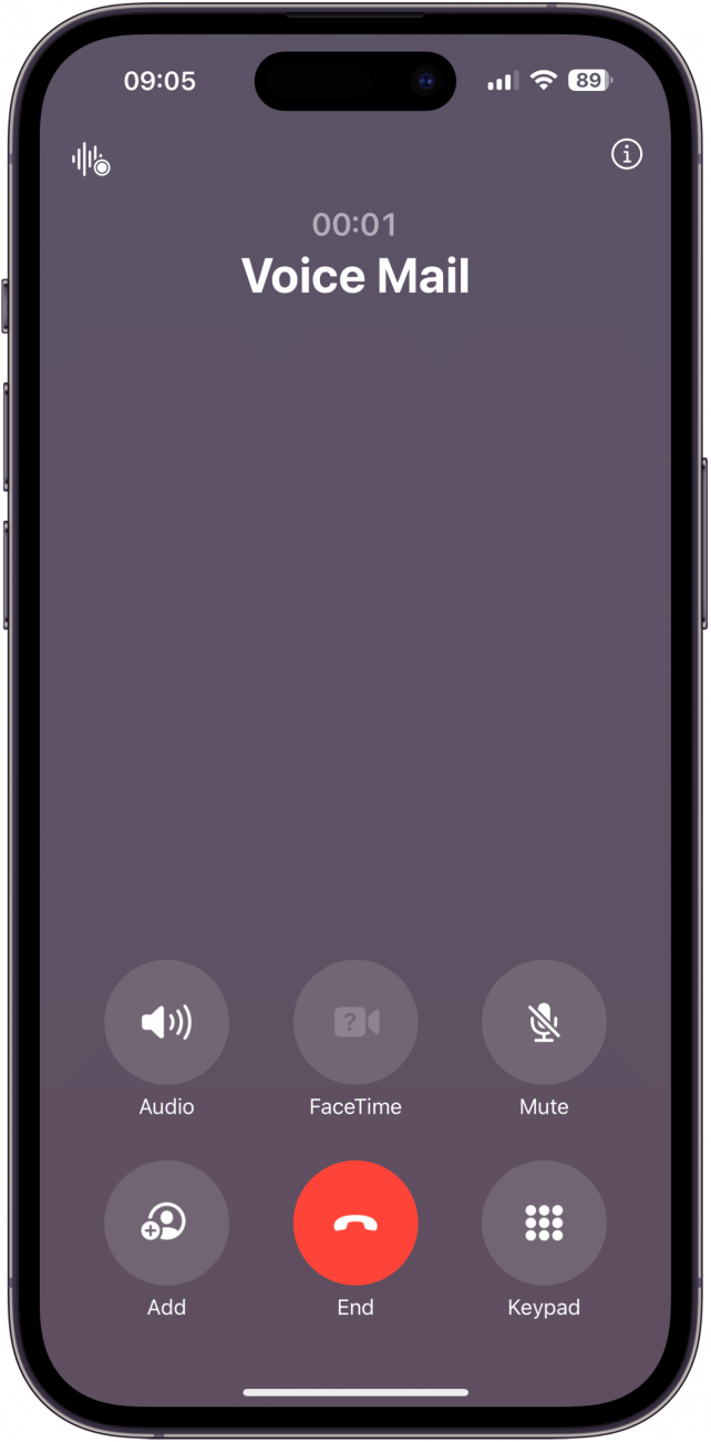 ir al correo de voz e iniciar sesión